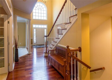 View from the family room to foyer.