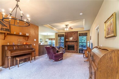 Area for formal living room,  flows into the famil