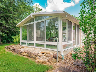 Sliding windows and doors.  Such a great space