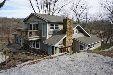 This home is wonderfully perched on a hill overloo