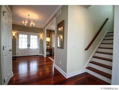 Foyer. Gorgeous Brazilian Cherry floors & surround