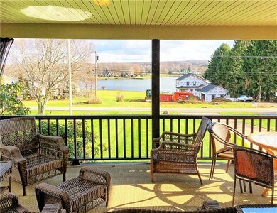 View of Lake Latonka from the roomy covered deck.