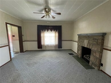 FORMAL LIVING ROOM WITH GAS STARTER FIREPLACE