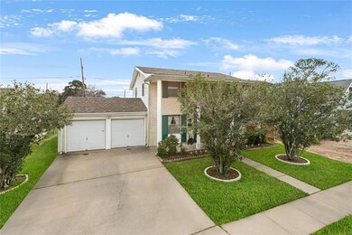 Drive into double garage.