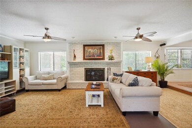 living room w fireplace