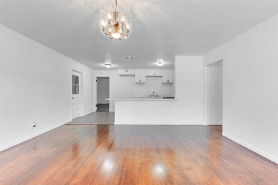 open concept from living room to kitchen