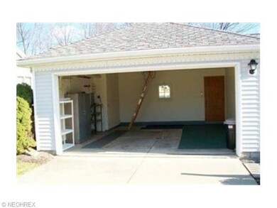 2 car garage with pull down for storage