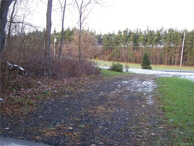 Gravel driveway on right side of property. this lo