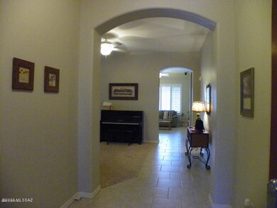 Foyer looking to family room