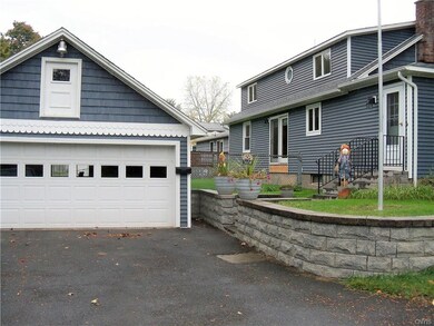2 Car Garage with new garage door and garage door 