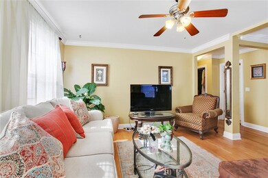 First floor - Spacious living room with wood floor