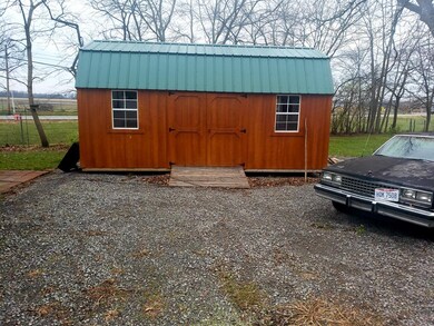 2nd drive way and shed view