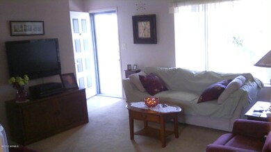 Living room from dining area