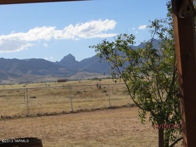 looking from back patio  Dragoon mts