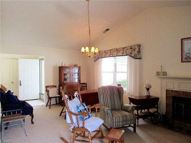 Vaulted ceiling great room