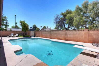 Huge diving pool.