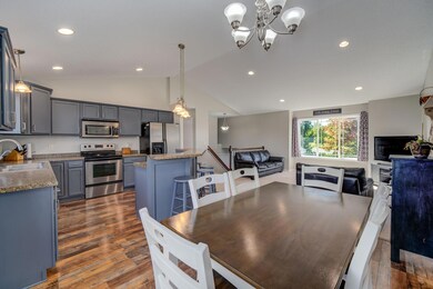 View from dining area. Check out those floors.
