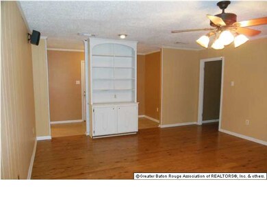 Built in shelves in family room