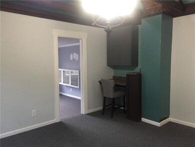 The owners suite features a built-in desk.