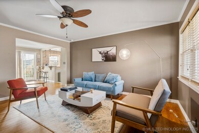 Inviting entry to front formal living area