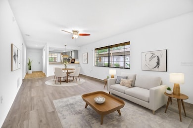 Open Dining & Living Room - Virtually Staged