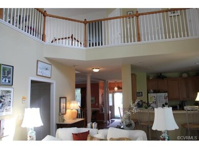 View from FR to upstairs loft.