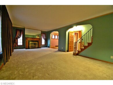 Another view of the formal living room showing arc