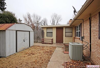 there is even a storage shed.
