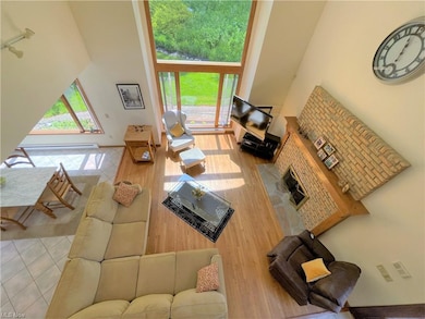 Great Room view from the second floor balcony.