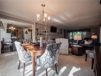 Dining room into the kitchen