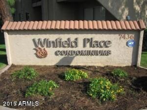 front of complex