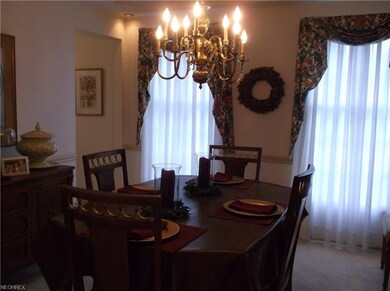 Dining Room features chair rail trim and inset (tr