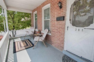 Covered front porch.