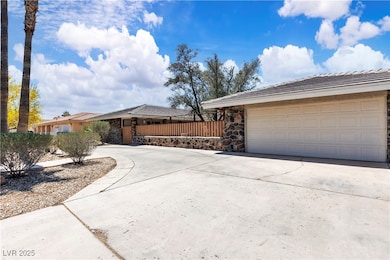 View of front facade featuring an attached garage,