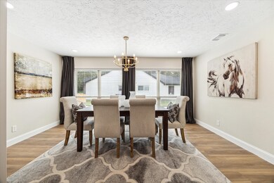 Formal dining room open to the main living room an