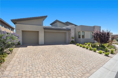 View of front of home featuring an attached garage