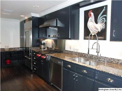 Beautiful granite countertops with lots of cabinet