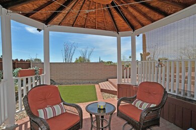 Inside the gazebo