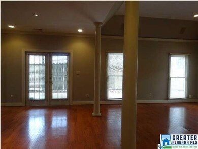 Dining area with French doors leading out to cover