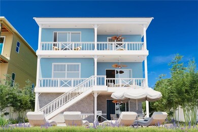 Rear elevation virtually staged