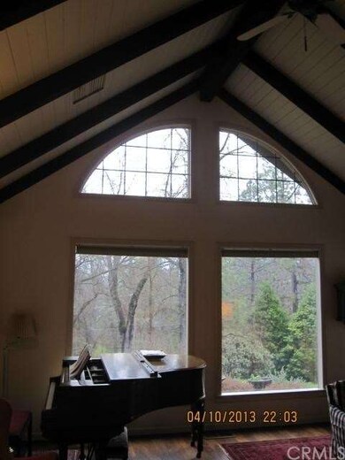 View to outside from expansive living living room 