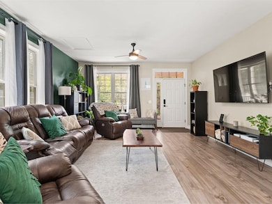 Laminate flooring throughout