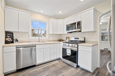 Newly renovated kitchen with all new stainless ste
