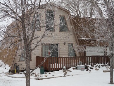 Front view, shaded deck