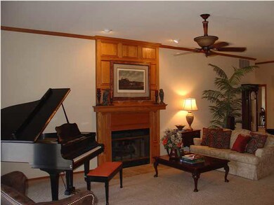 LIVING ROOM WITH GAS BURNING FIREPLACE