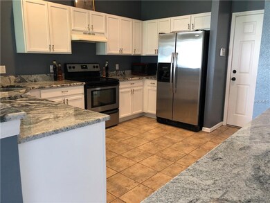 Newly updated granite countertops and new paint on