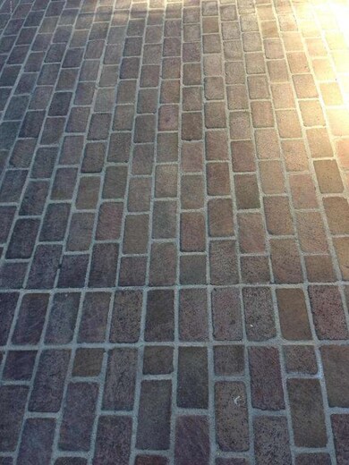 brick driveway