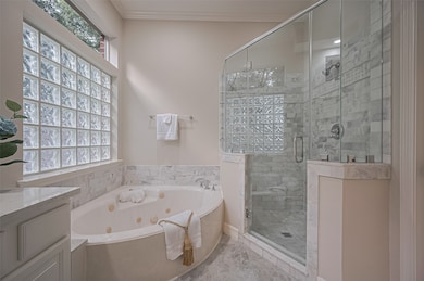 This spa like bathroom is so relaxing you will nev