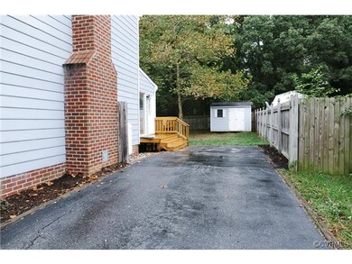 Paved Driveway, Storage Shed