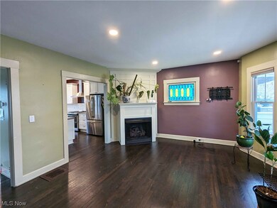 Living Room with Gleaming Wood Floor